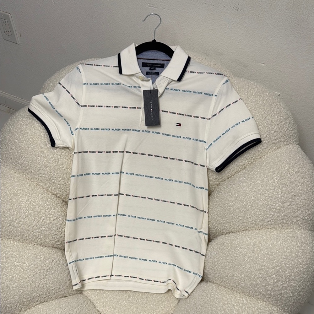 Tommy Hilfiger White Polo Shirt for Men